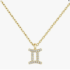 Gold Plated CZ Astrology Necklace Astrology Necklace | Astrology Gifts For Women | Zodiac Necklaces